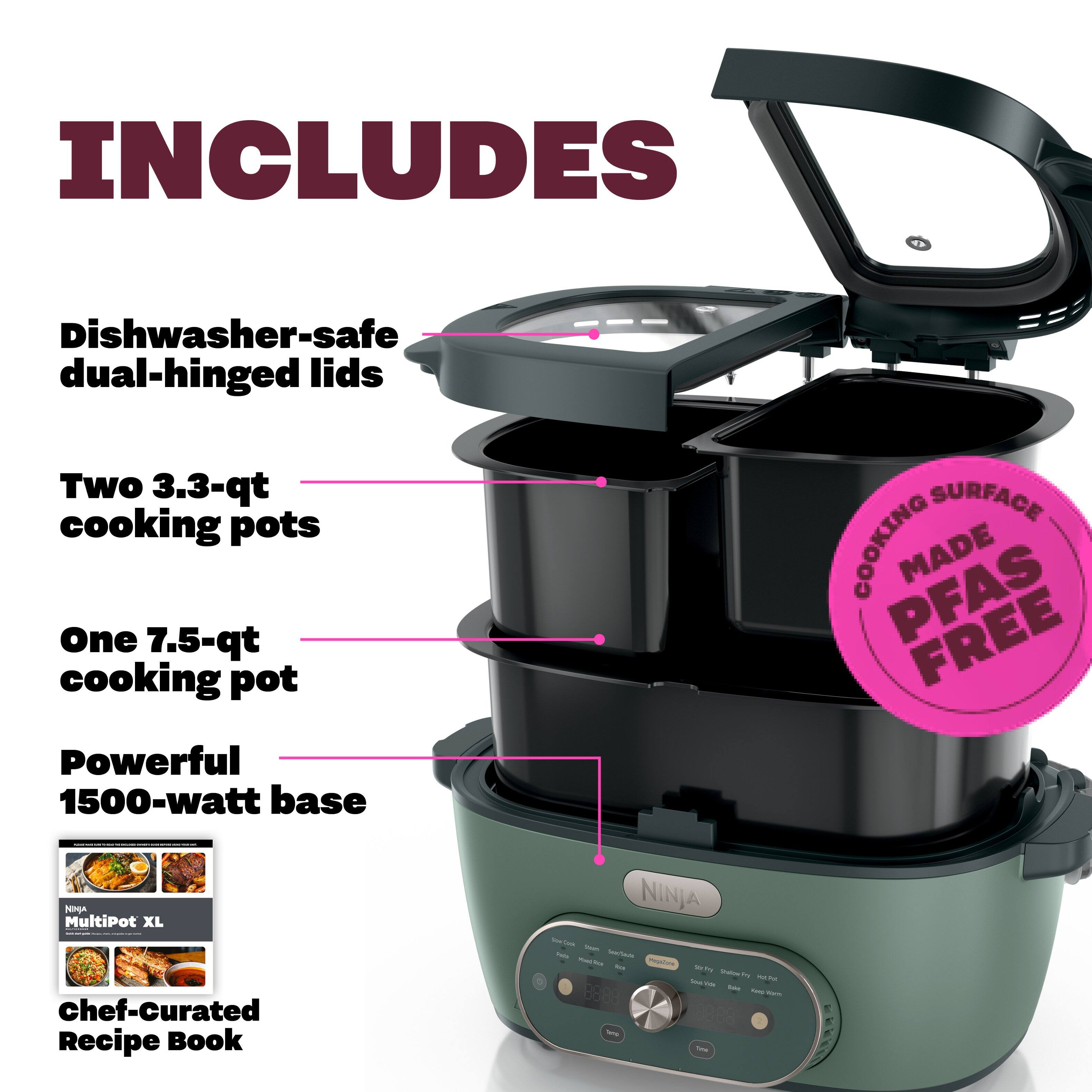Ninja MultiPot XL 12 in 1 DualZone Multicooker Vista Green - Best Buy