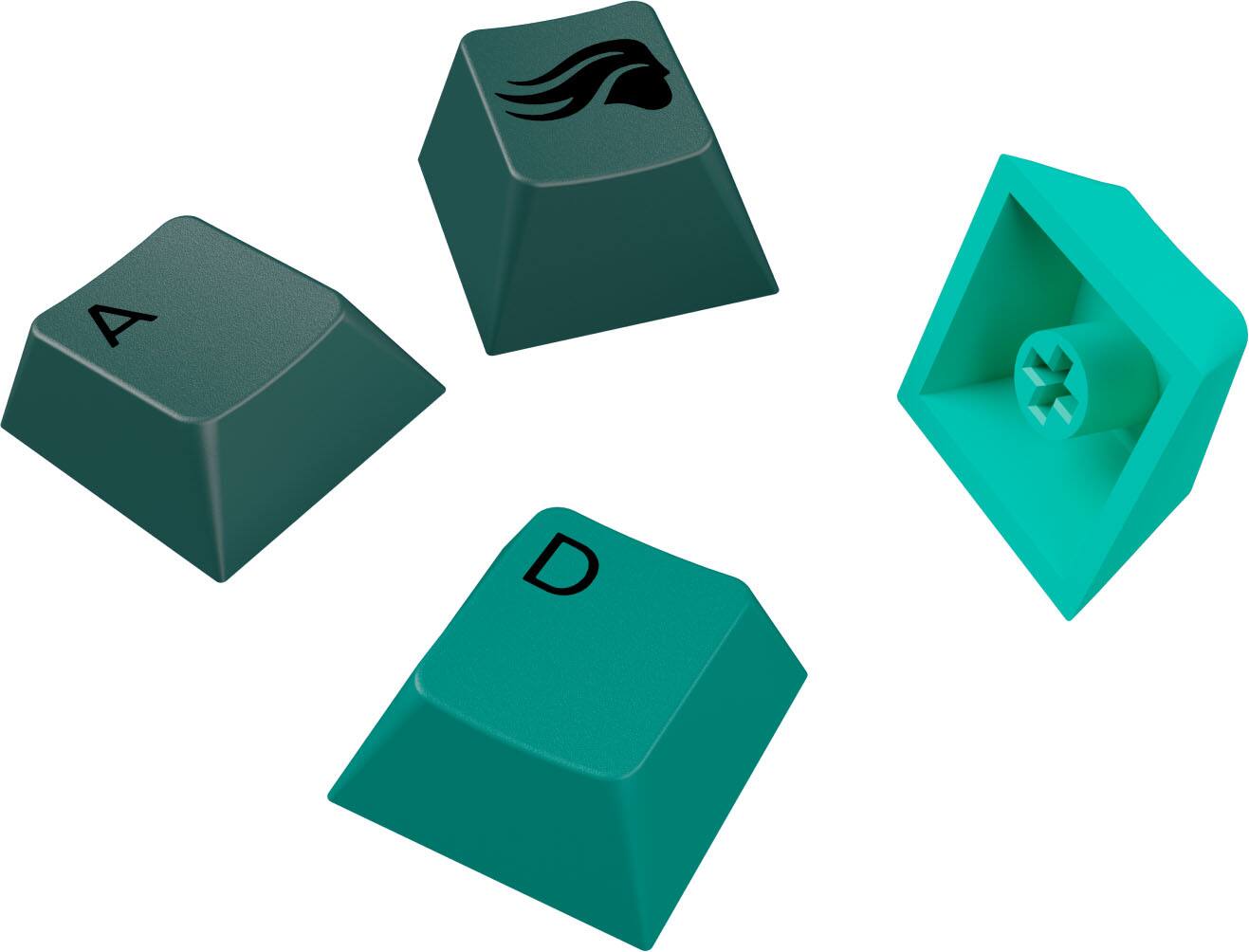 Alt View 11. Glorious - GPBT Gradient Universal Keycap Set Compatible with Most 100% 85% 80% TKL 60% Compact 75% Mechanical Keyboards - Rainforest V2.