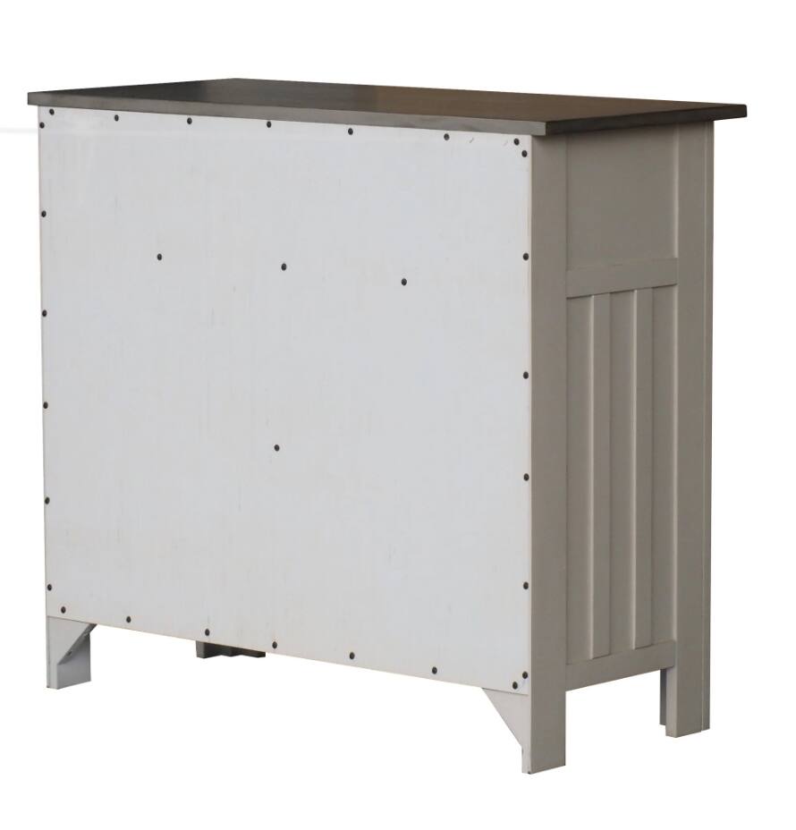 Alt View 2. Kings Brand Furniture - Kings Brand Furniture Gwinn Buffet Storage Cabinet with Wine Rack, White - White.