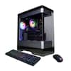 Front. CyberPowerPC - Gaming Desktop - AMD Ryzen 5 9500F - NVIDIA GeForce RTX 5060 Ti 8GB - 16GB DDR5 - 1TB PCIe 4.0 SSD Storage - Black.