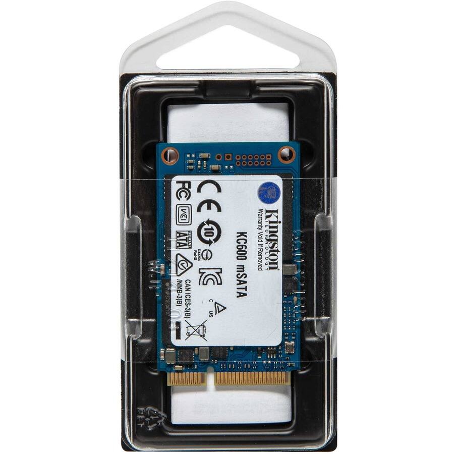 Kingston KC600 256 GB Solid State Drive mSATA Internal SATA (SATA