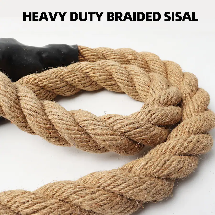 Sisal Rope Loops GSE Games & Sports Expert Gym Sisal Climbing Rope, 1.5