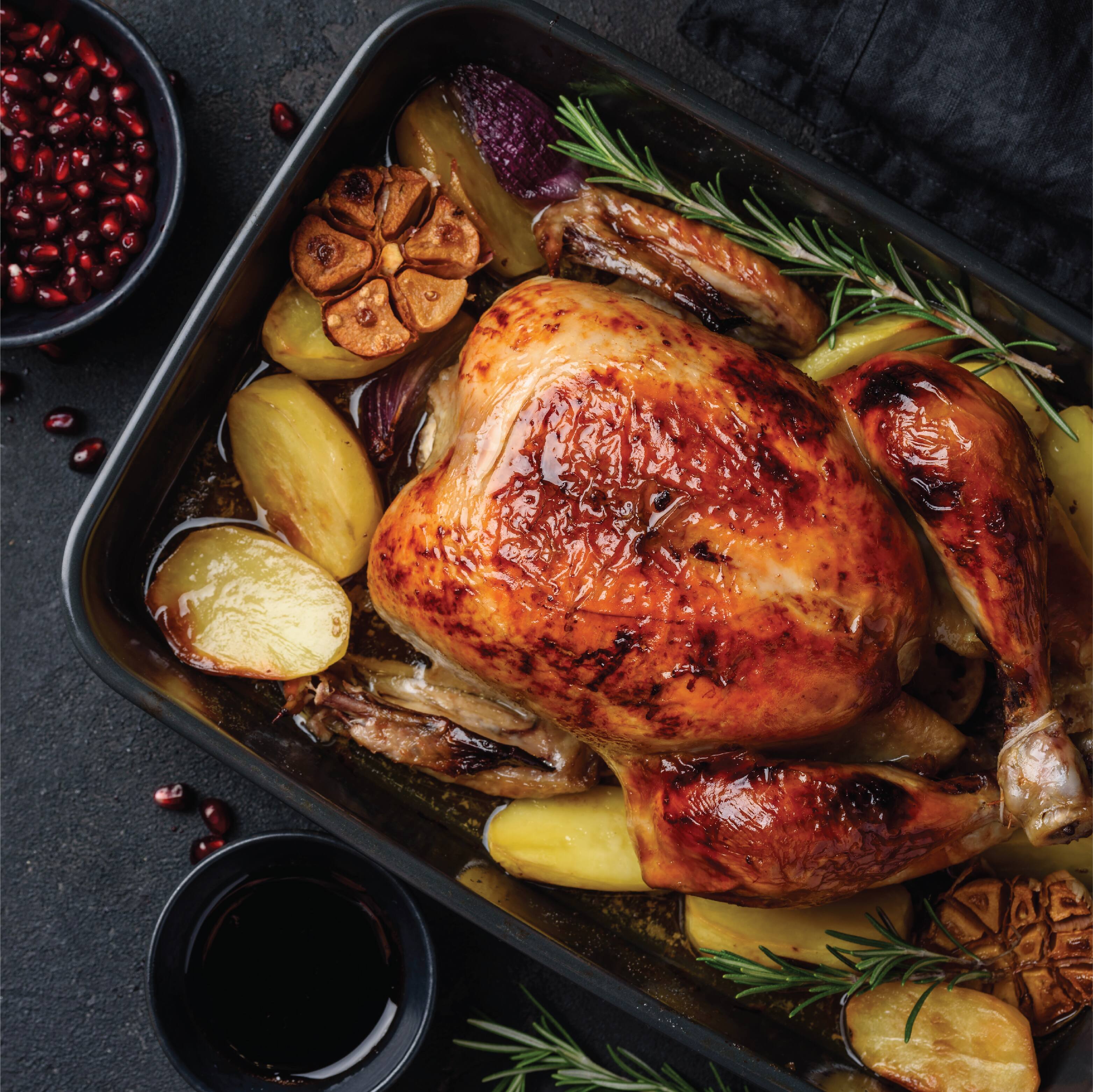 Back. Baker's Secret - Baker's Secret Roaster Pan Non-stick  2.4"x9.5"x13.6" Supreme Collection Carbon Steel - Dark Grey.