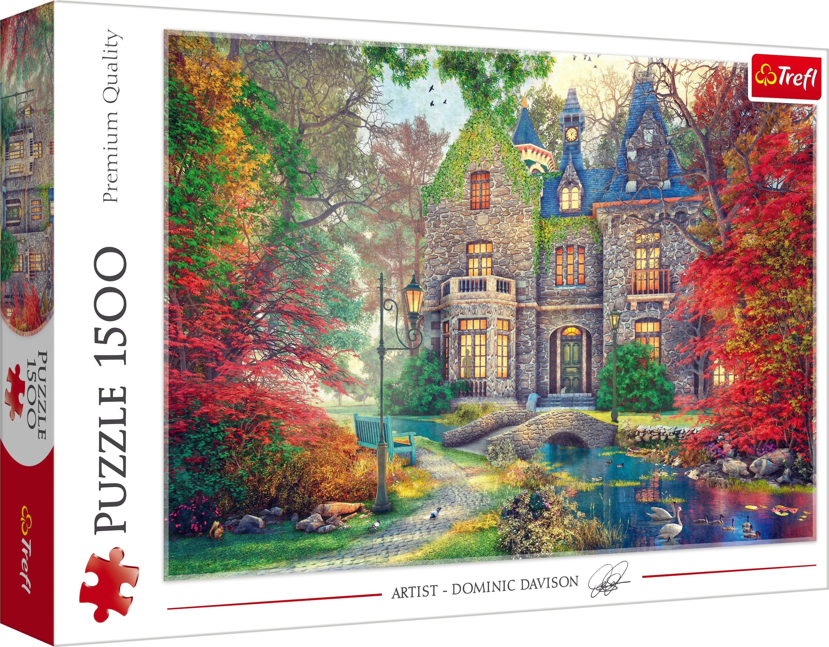 Trefl - Red 1500 Piece Puzzle - Autumn Mansion