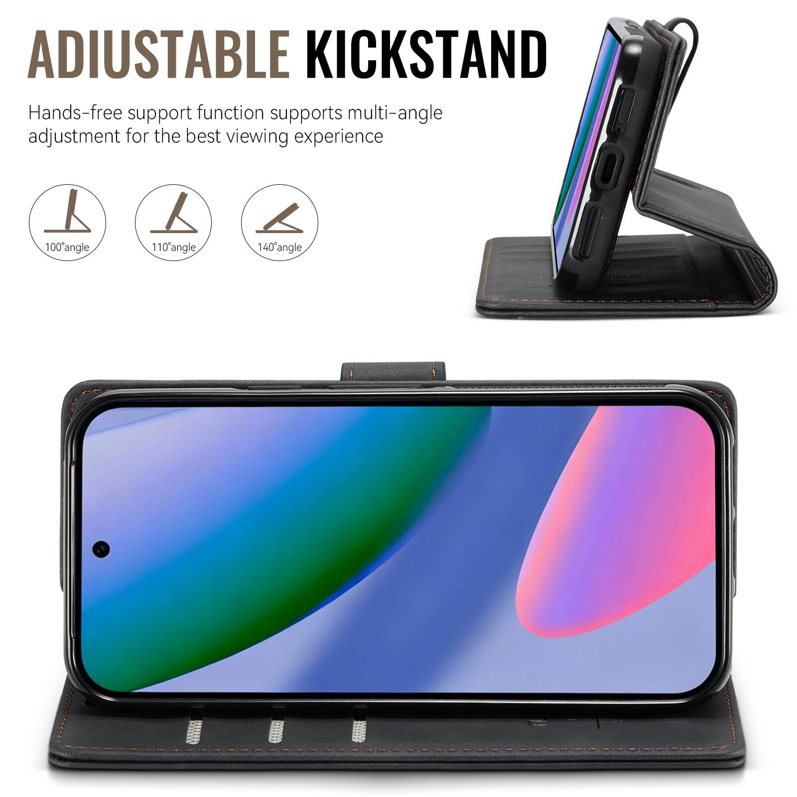 Dteck 2 in 1 Magnetic Leather Wallet Phone Case for Google Pixel 11 Pro ...