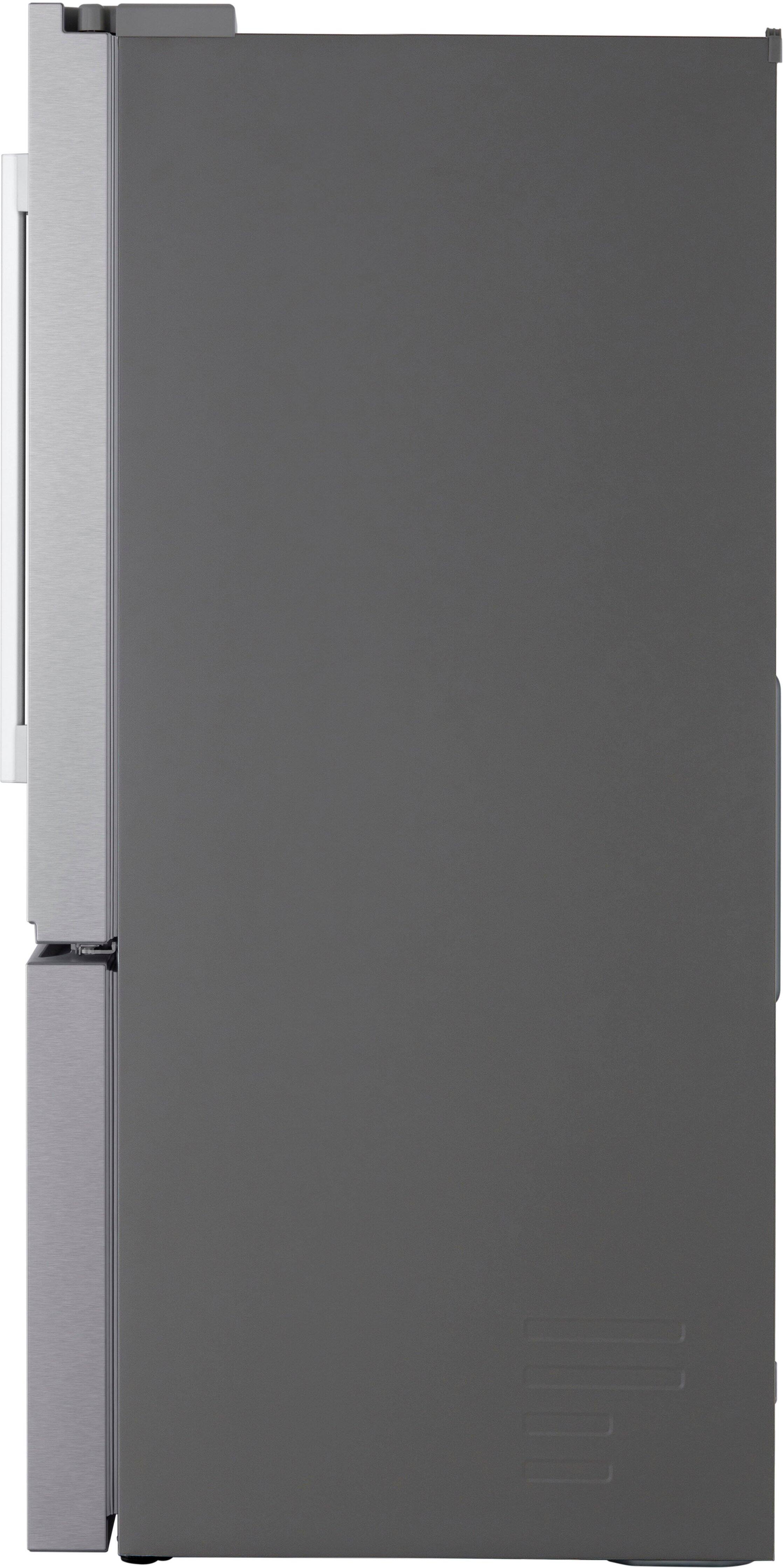 Alt View 18. LG - Counter-Depth MAX 20.2 Cu. Ft. French Door Smart Refrigerator with Dual Ice - PrintProof Stainless Steel.