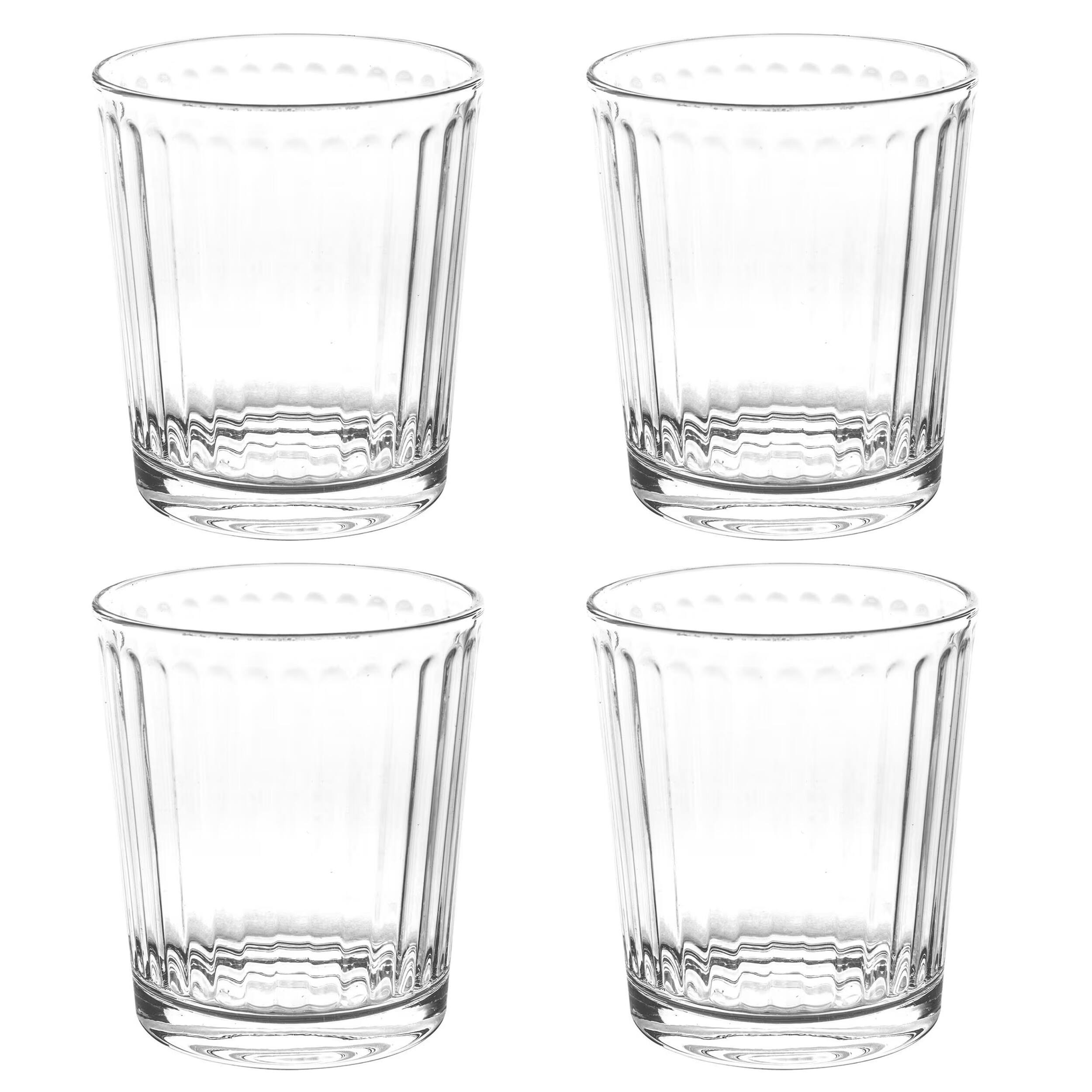 Alt View 1. Gibson - Gibson Home Moonstone 4 Piece 13.5 Ounce Double Old-Fashioned Glass Set - Clear.