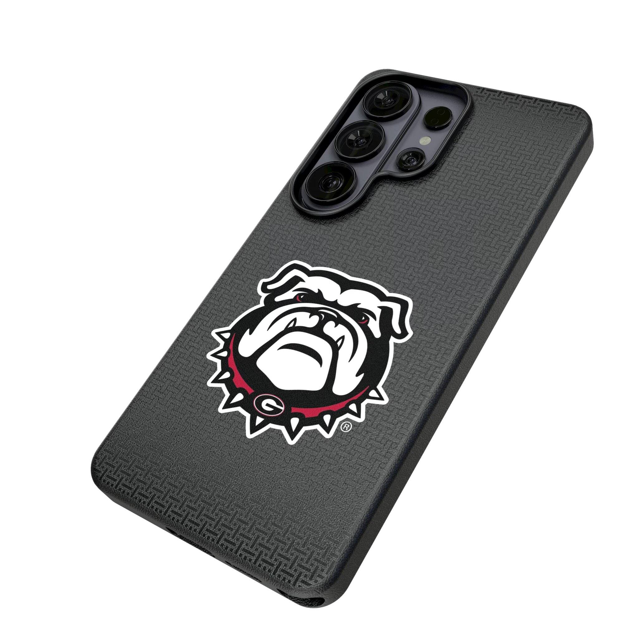 Alt View 1. Keyscaper - Georgia Bulldogs UGA Galaxy Magnetic Bump Case - S25 Ultra - Black.