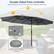 Double-Sided Patio Umbrella
Maximally Block Up the Sun Light from Different Directions
Air-Vented Canopy Design
Provide 135ft² Shading Coverage