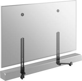 Schertz - Under-TV Soundbar Mount, Fits 1.6"–7.2" Depth, Holds up to 33 lbs - Black