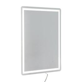 VEVOR - LED Bathroom Mirror, 28" x 36" LED Bathroom Vanity Mirror with Frontlit and Backlit, Anti-Fog Memory Mirror with Lights - White + matte
