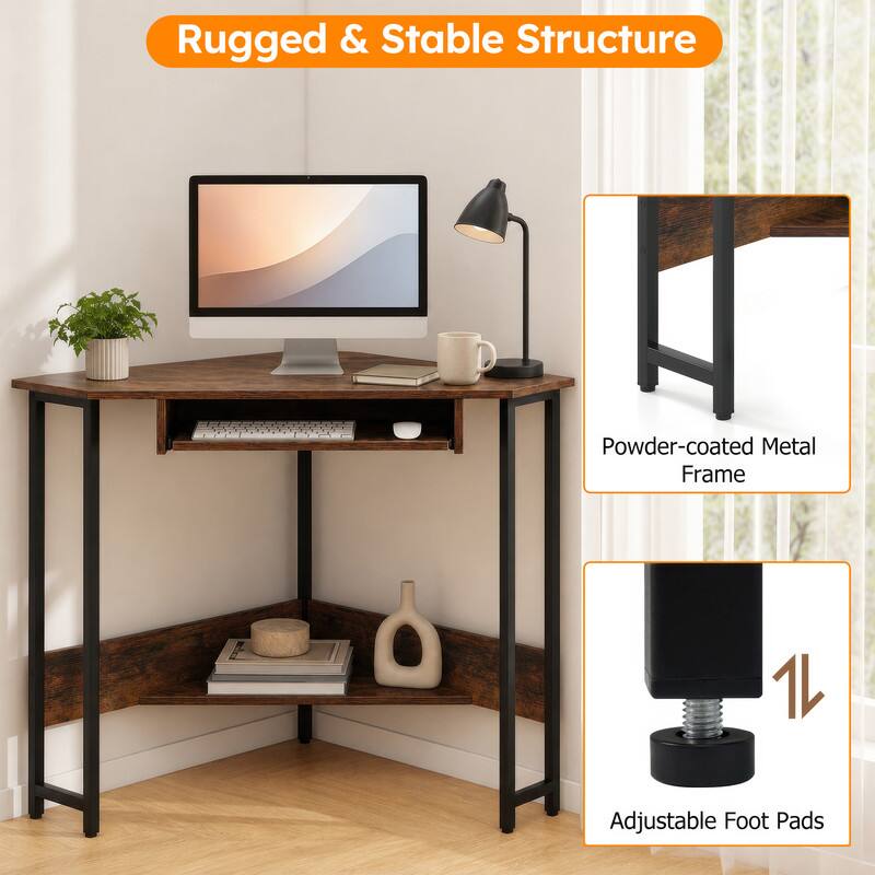 Rugged & Stable Structure  
Powder-coated Metal Frame  
1 Adjustable Foot Pads