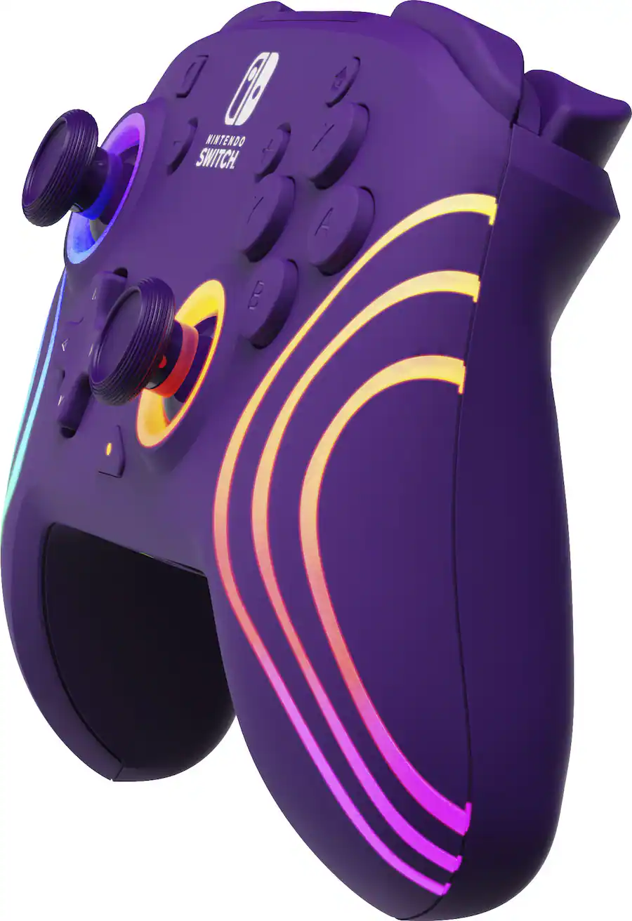 PDP Afterglow Wave Wireless RGB Gaming Controller for Nintendo Switch ...