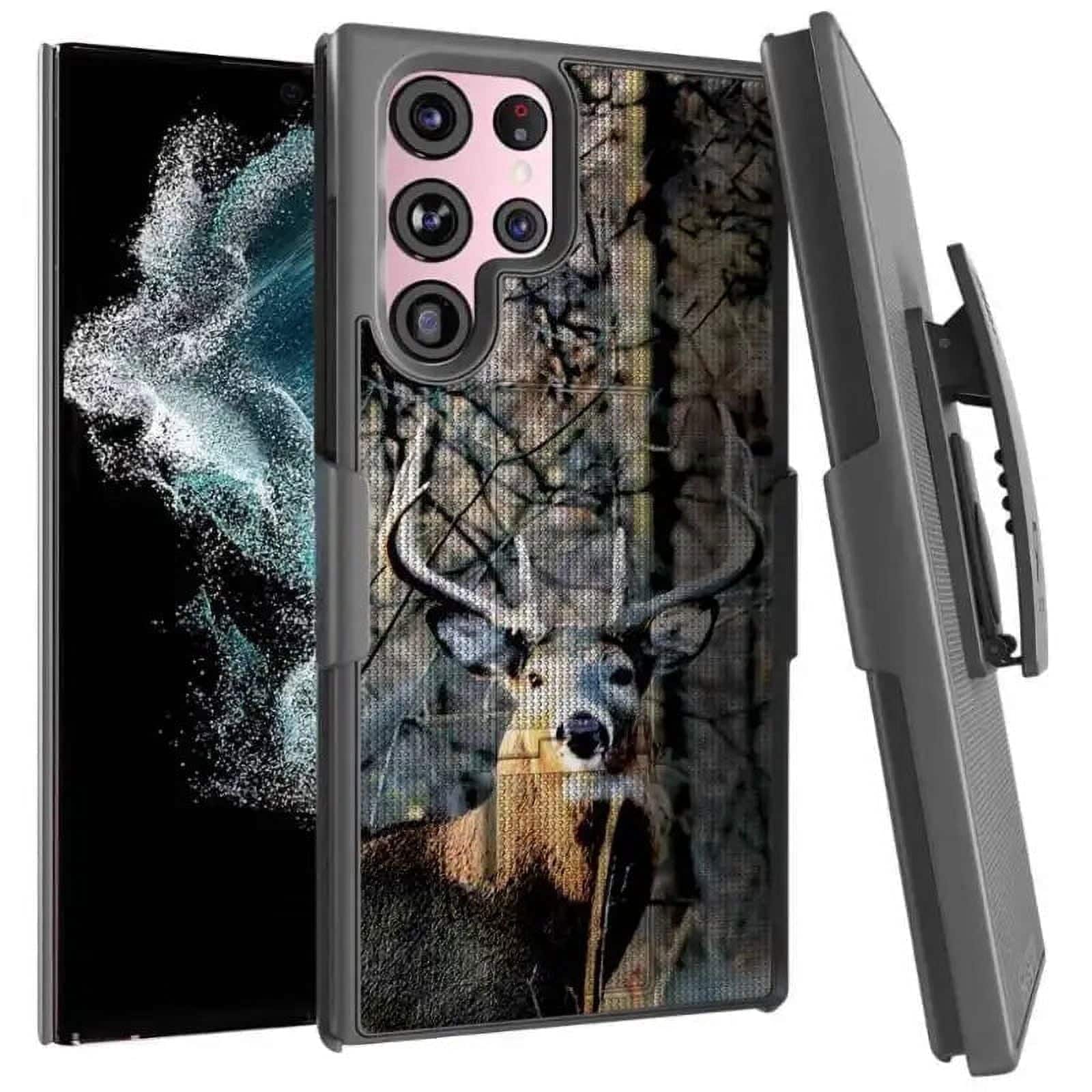 RomeTech - Rome Tech Shell Holster Case for Galaxy S22 Ultra - Camo - Camo Deer