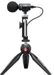 Shure - MV88+ Mobile Microphone Kit - iPhone & Android Mic for Remote Content Creation & Live Music Recording - Black