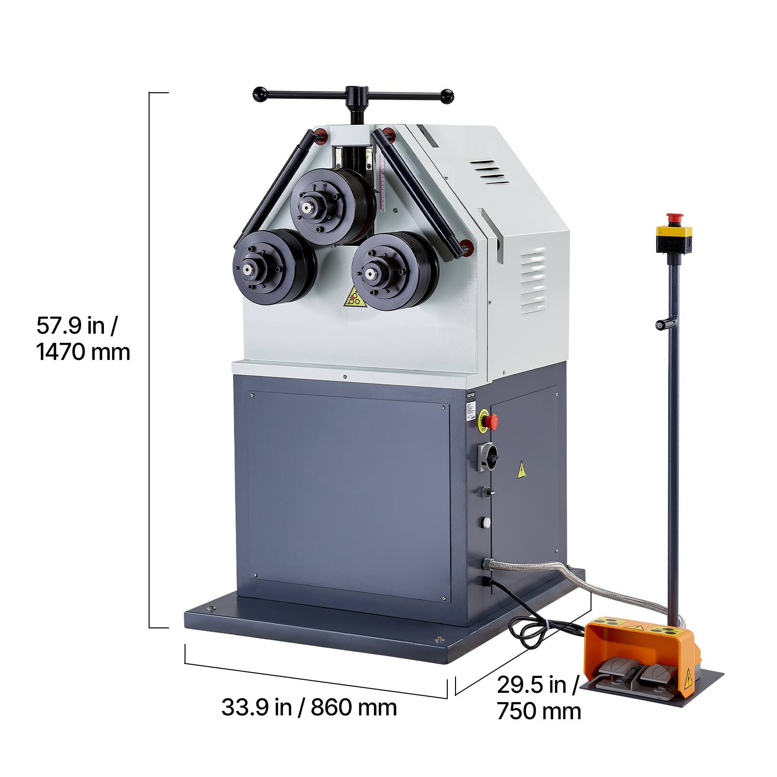 57.9 in / 1470 mm  
33.9 in / 860 mm  
29.5 in / 750 mm