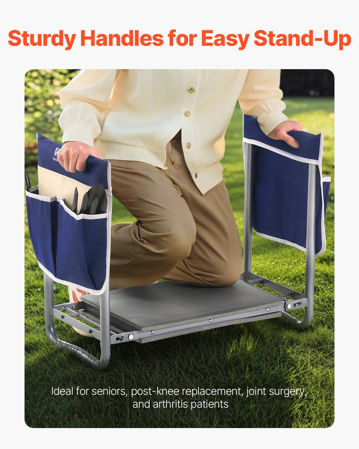 Sturdy Handles for Easy Stand-Up

Ideal for seniors, post-knee replacement, joint surgery, and arthritis patients