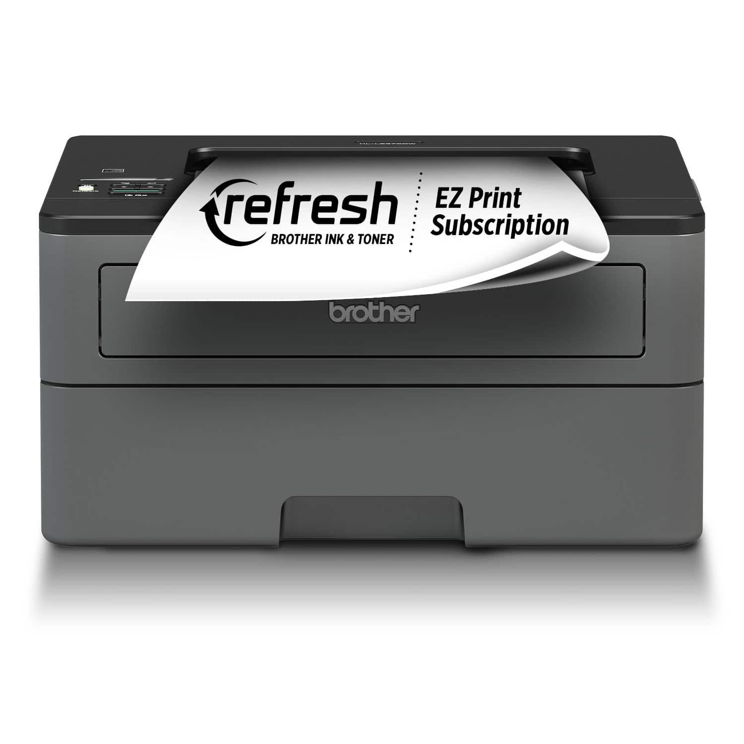 Brother - HL-L2370DW XL Wireless Black-and-White Refresh Subscription Eligible Laser Printer - Gray - Front_Zoom