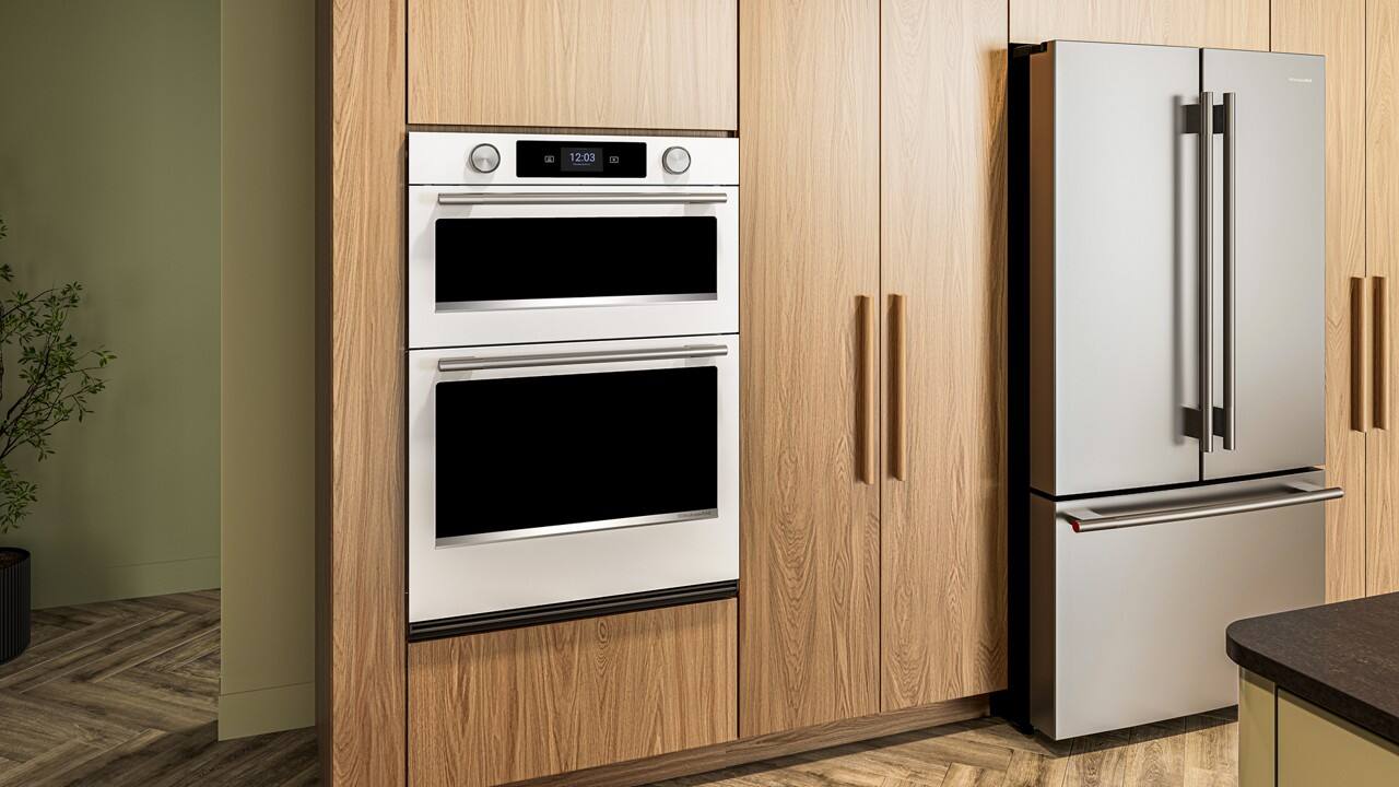 Alt View 5. KitchenAid - 30-inch Smart Electric Combo Wall Oven with Assisted Cooking Modes - White.