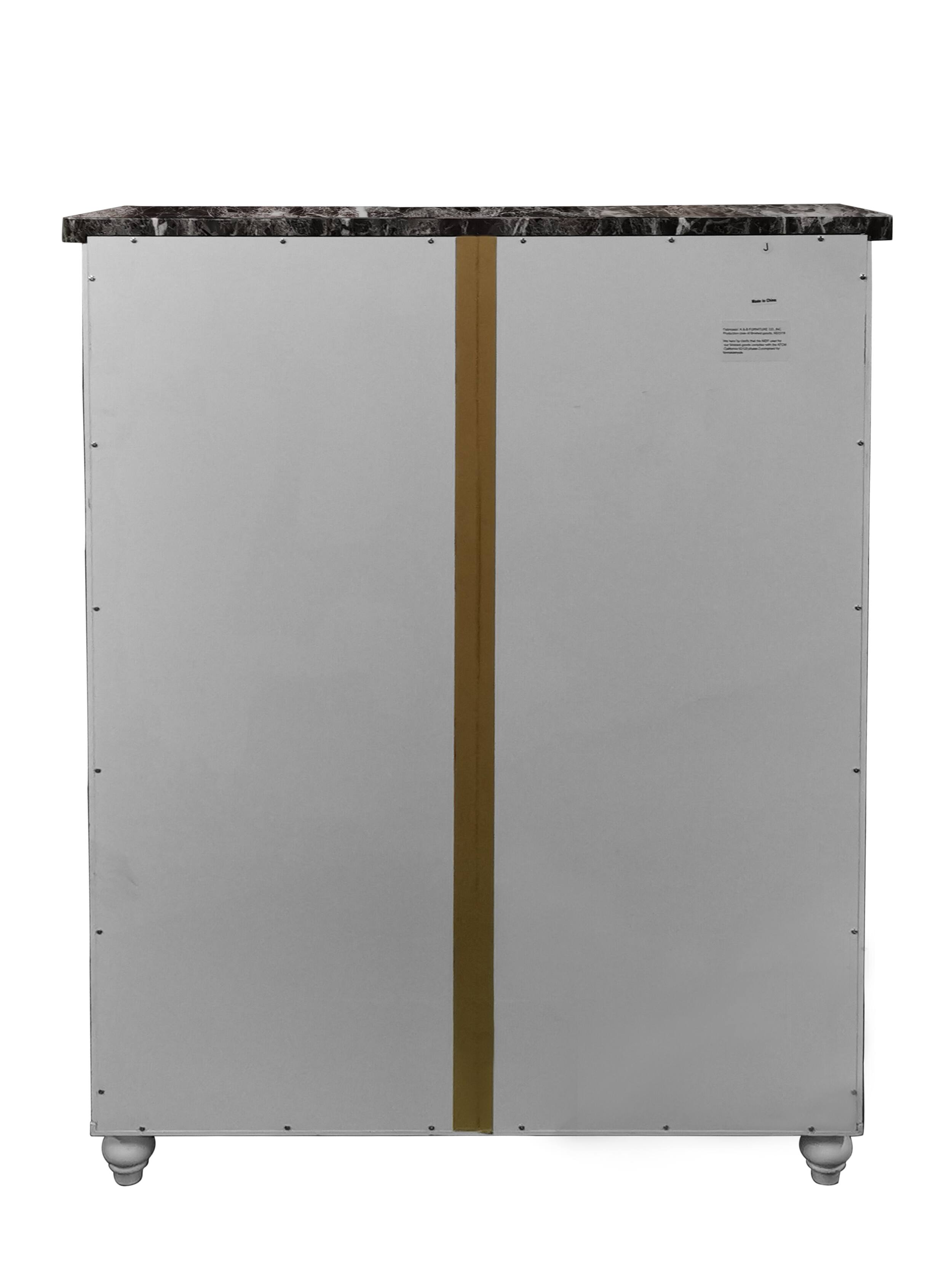 Alt View 5. Kings Brand Furniture - Kings Brand Furniture – Newberry Free Standing Bathroom Storage Cabinet, White - White.