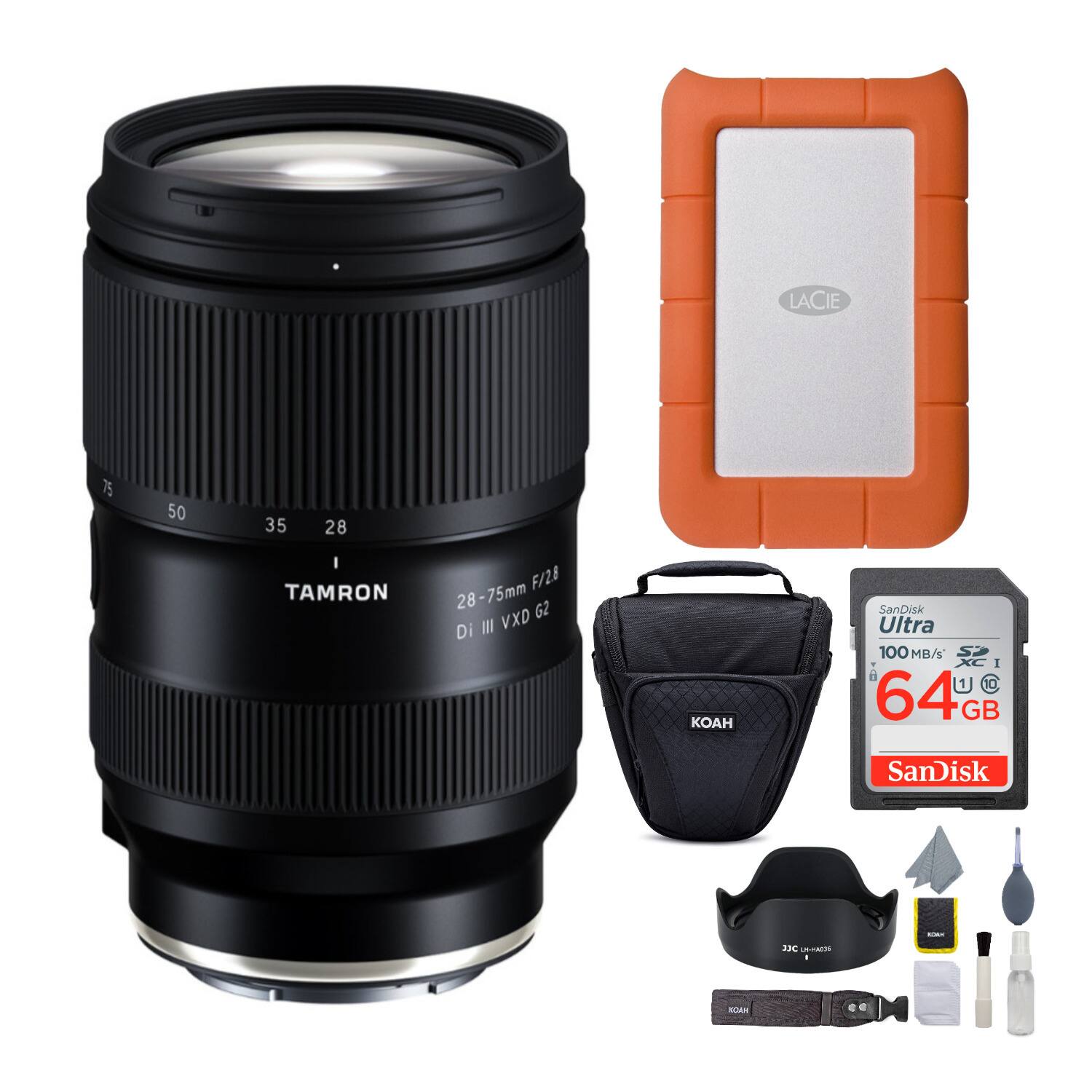 Tamron - 28-75mm f/2.8 Di III VXD G2 Lens for E-Mount with 1TB Hard Drive Bundle