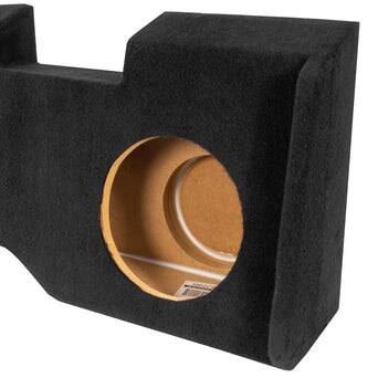 Back. NVX - 2014-2018 Silverado/Sierra Crew Cab - Custom-Fit Empty Dual 10" Sealed Subwoofer Enclosure - Black.