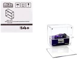 Mijo Exclusives - Showcase 2 Cars Desk Top Display Case with Cover "Mijo Exclusives" for 1/64 Scale Models