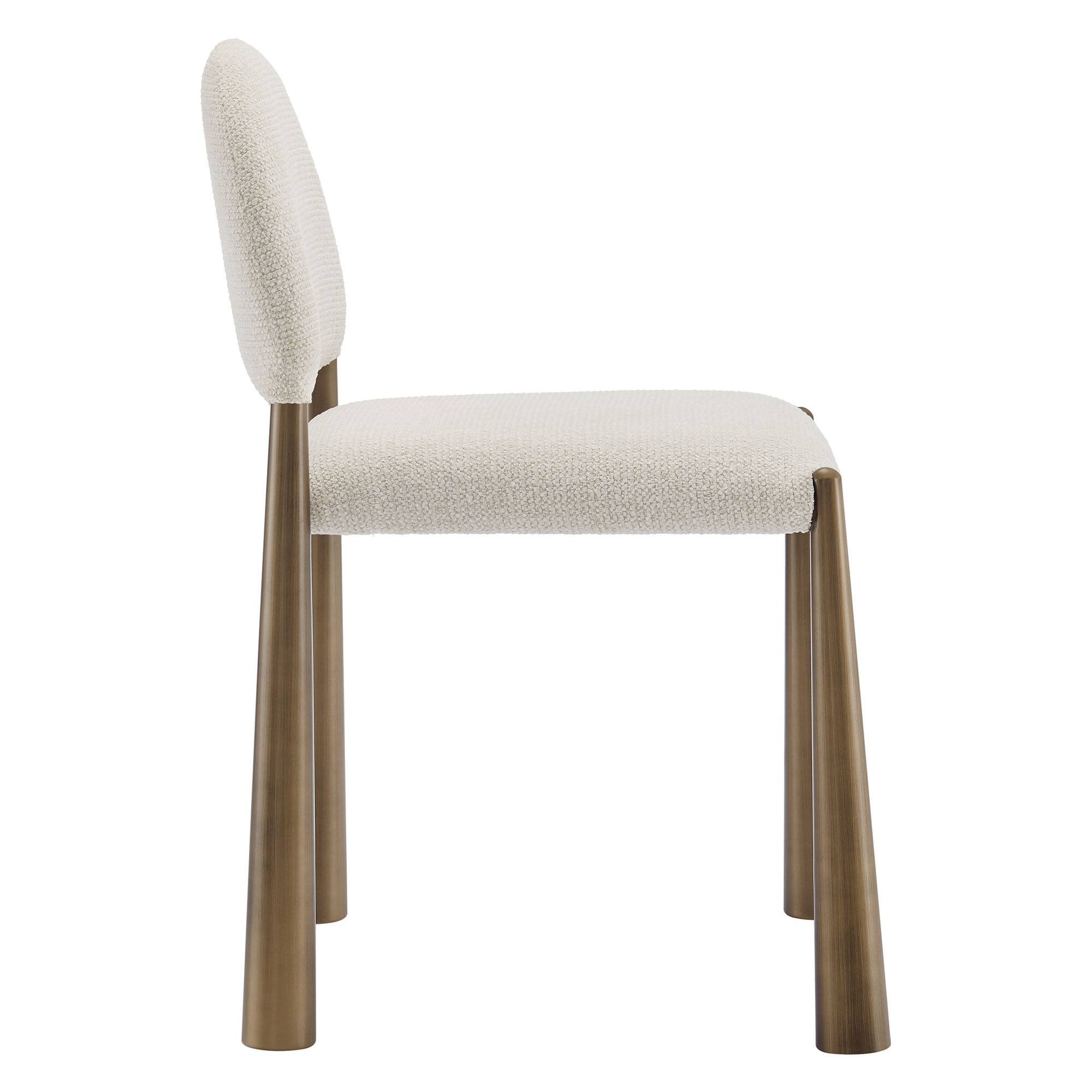 Alt View 1. Modway - Hayley Upholstered Fabric Dining Side Chair by Modway - White.