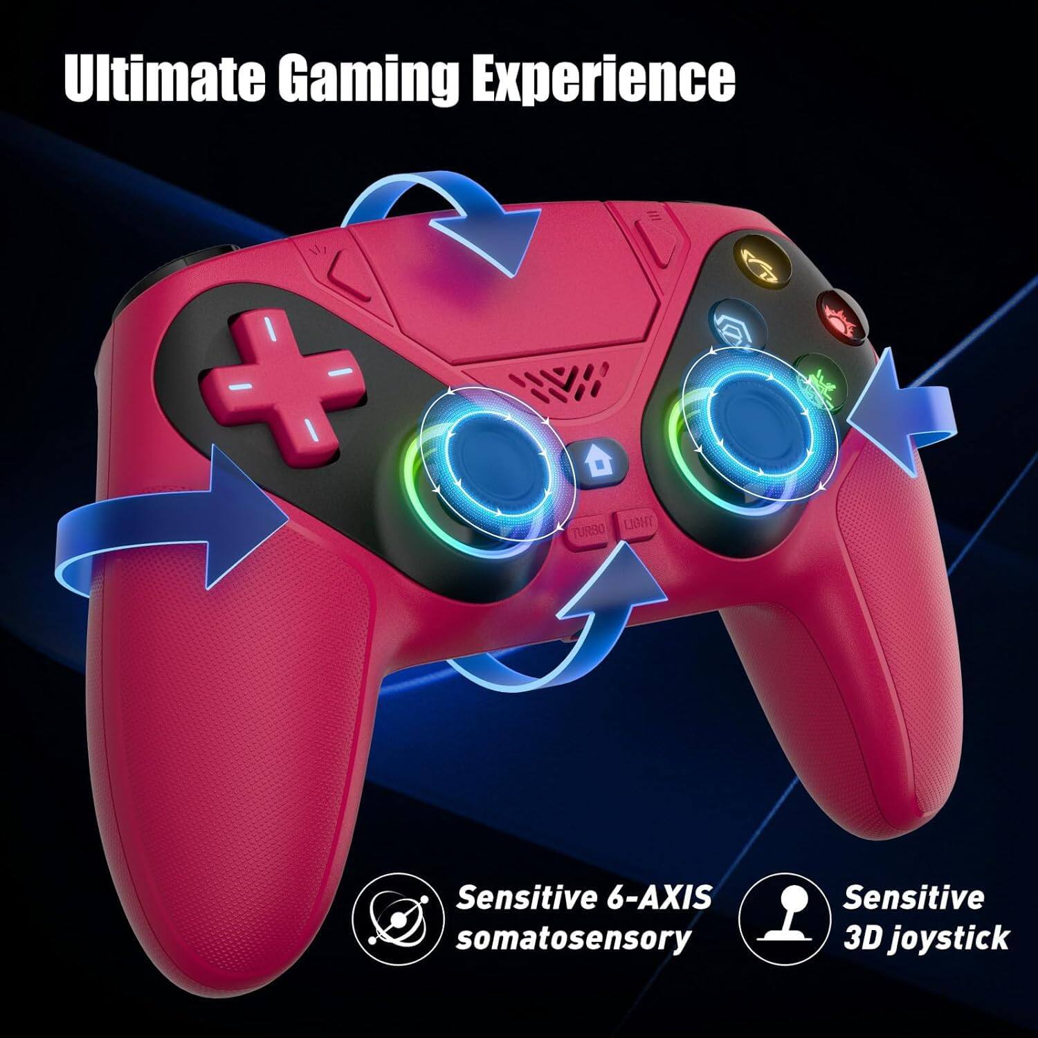 Ultimate Gaming Experience

Sensitive 6-AXIS somatosensory

Sensitive 3D joystick