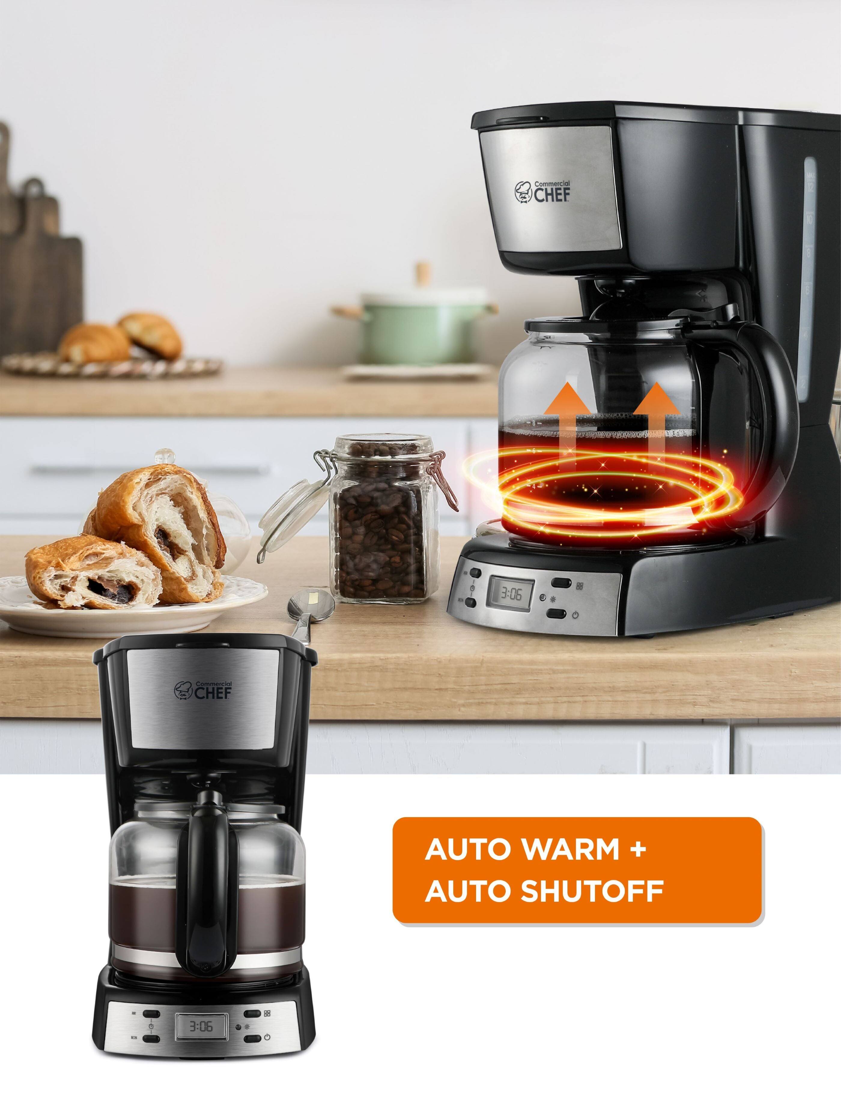 Commercial CHEF, Commercial CHEF AUTO WARM + AUTO SHUTOFF, 3:06