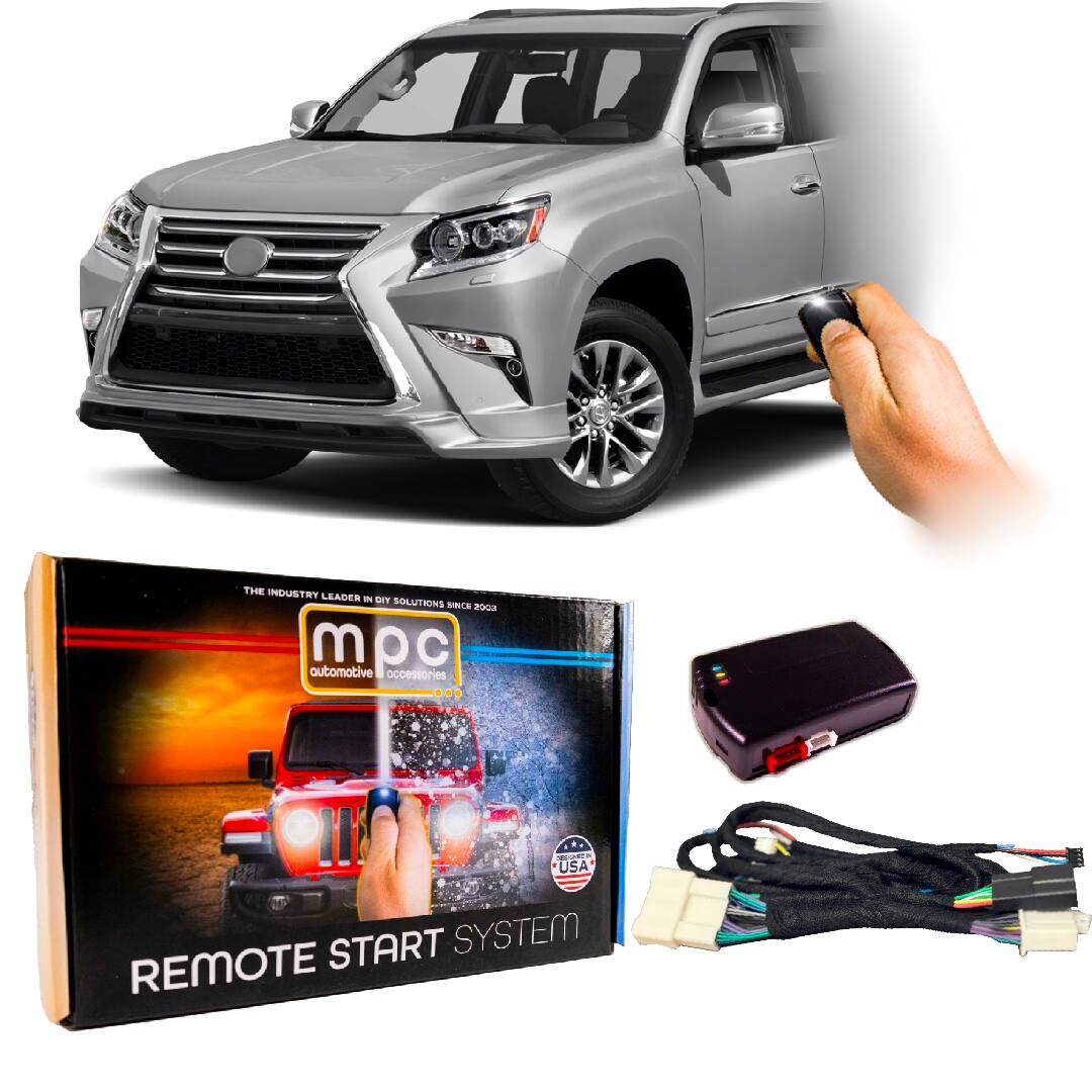 MPC - Remote Start Kit For Lexus GX460 2010-2019 | Plug and Play | Lock 3X to Start - Black