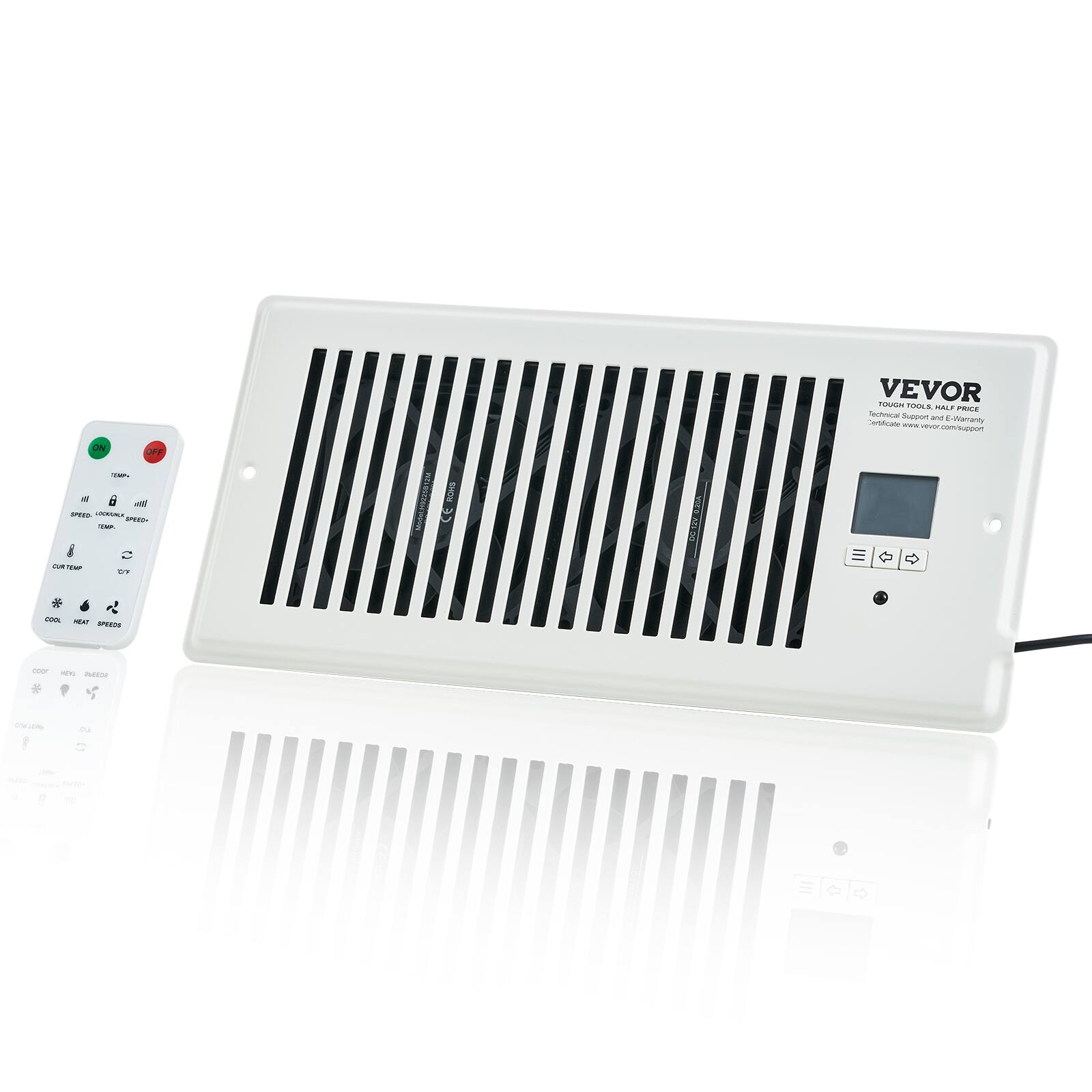 VEVOR  
TOUGH TOOLS, HALF PRICE  
Technical Support and E-Warranty  
website: vevor.com/support  

TEMP  
LOCK/UNLOCK  
SPEED  
COOK  
HEAT  
SPEED  

CUR TEMP  
TOY  

COOK  
HEAT  
SPEED  

OFF  
ON  

VEVOR