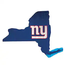 Fan Creations - New York Giants 12" Logo State Sign - Multicolor