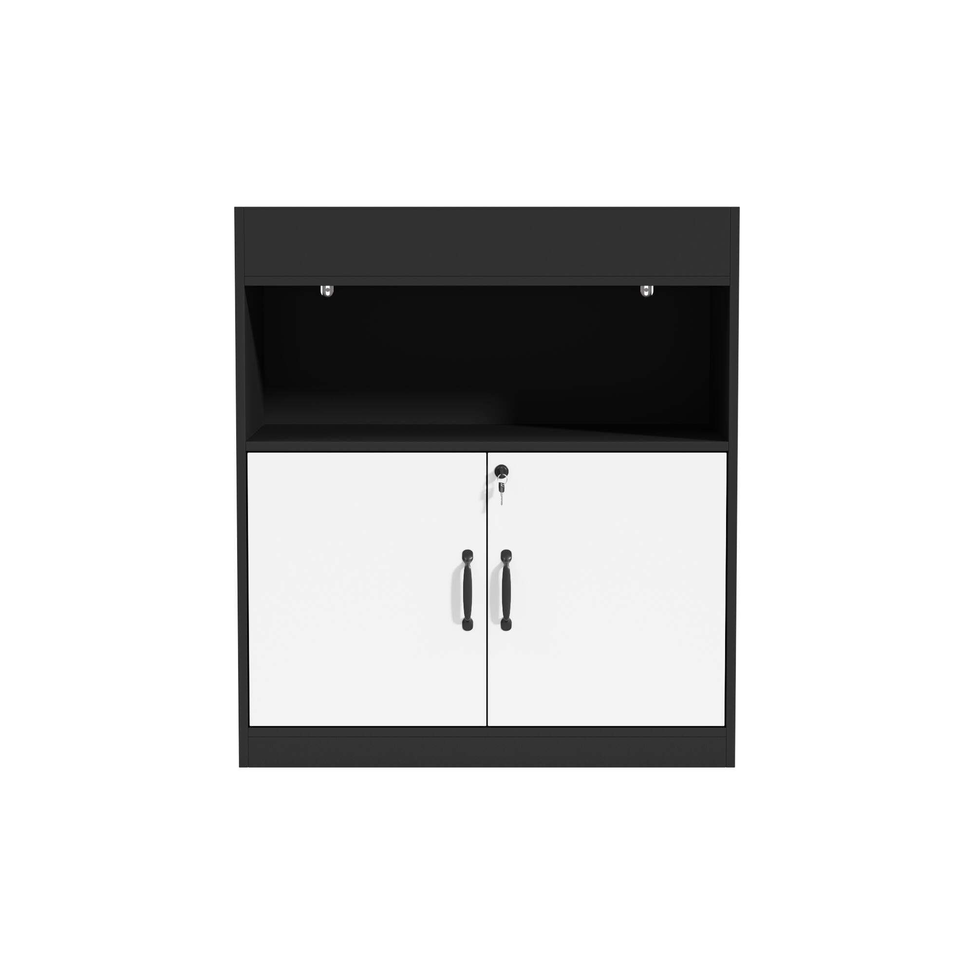 FUFU & GAGA - FUFU&GAGA Office Storage Cabinet Tool Cabinet Lockable, Anti - Tip, Multi - Use - White