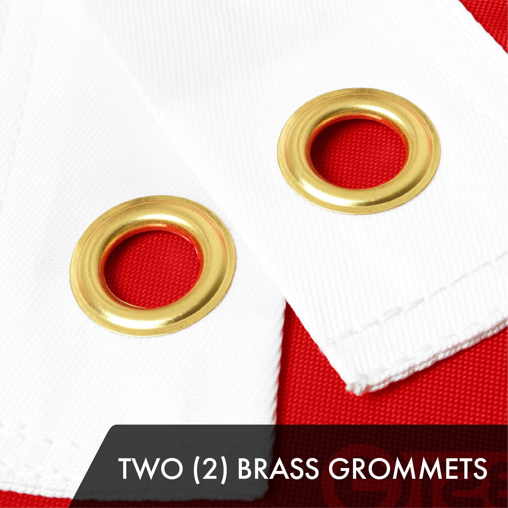 TWO (2) BRASS GROMMETS