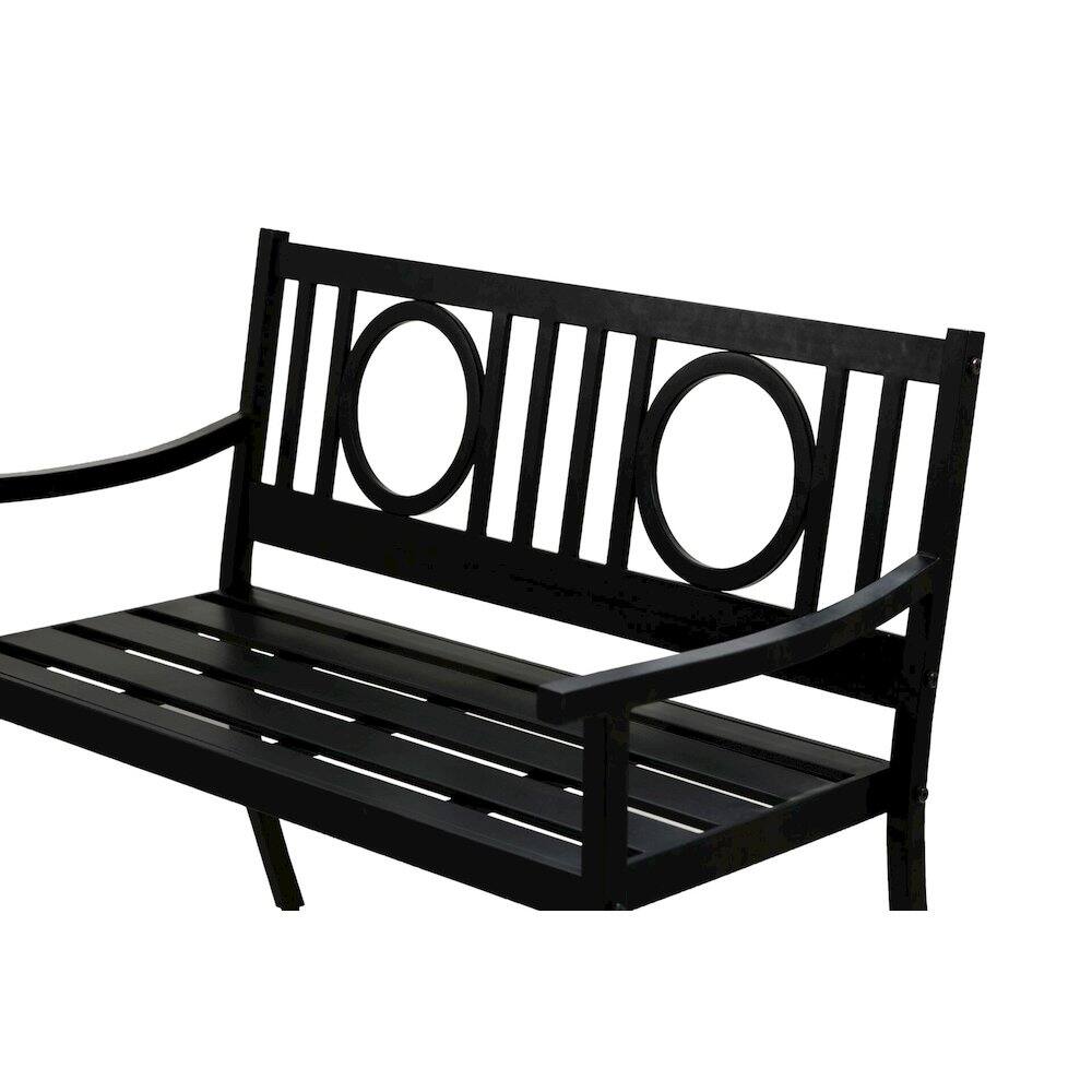Alt View 7. Carolina Chair & Table - Gramercy Outdoor Set - Black - Black.