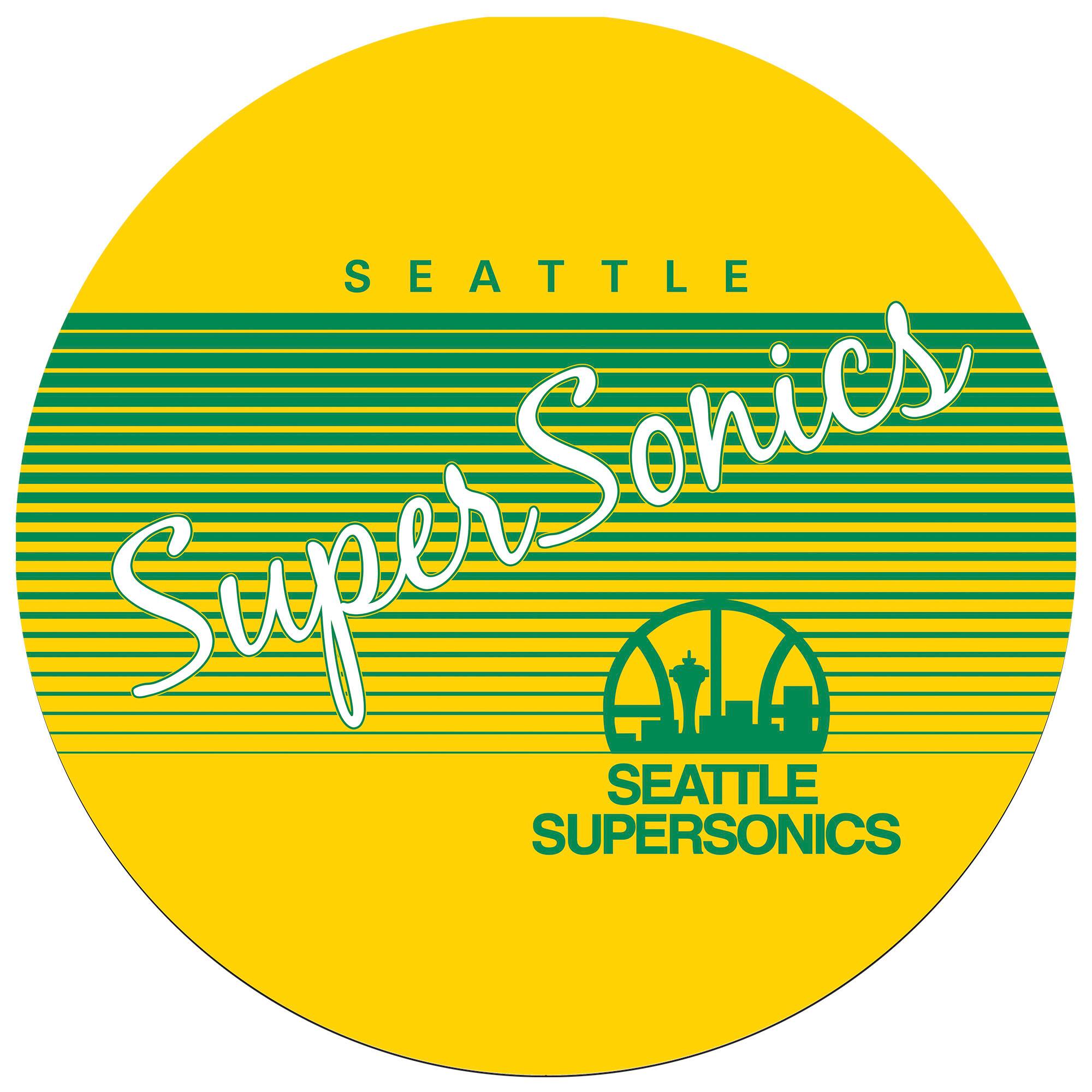 Alt View 17. NBA - Seattle Super Sonics NBA Hardwood Classics Chrome Double Ring Neon - Green, Yellow, White.