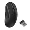 Front. Keychron - M3 Mini 8K Wireless Mouse - Black.