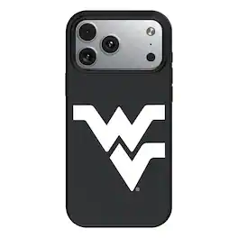 Keyscaper - NCAA - West Virginia Mountaineers Primary Logo iPhone Magnetic Bump Case - 15 - Black
