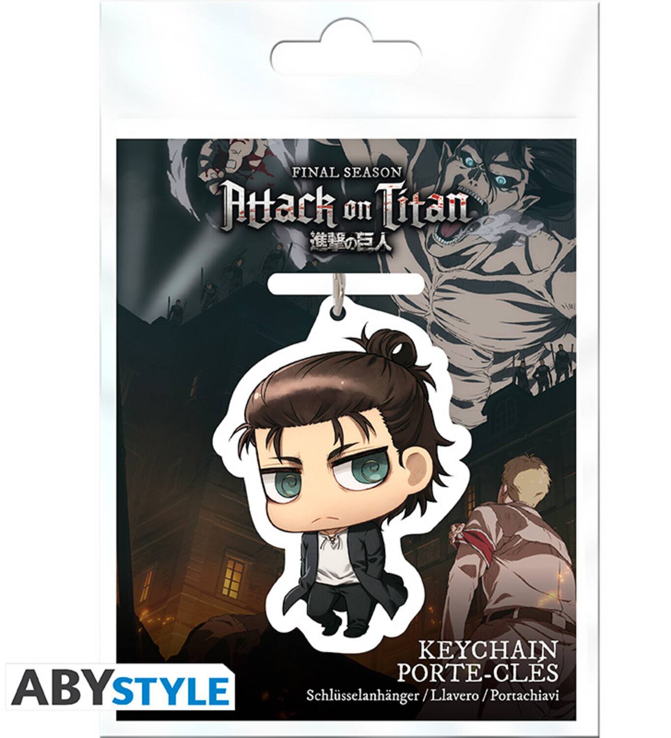 FINAL SEASON Attack on Titan  
KEYCHAIN PORTE-CLES ABY STYLE Schlüsselanhänger/Llavero/Portachiavi