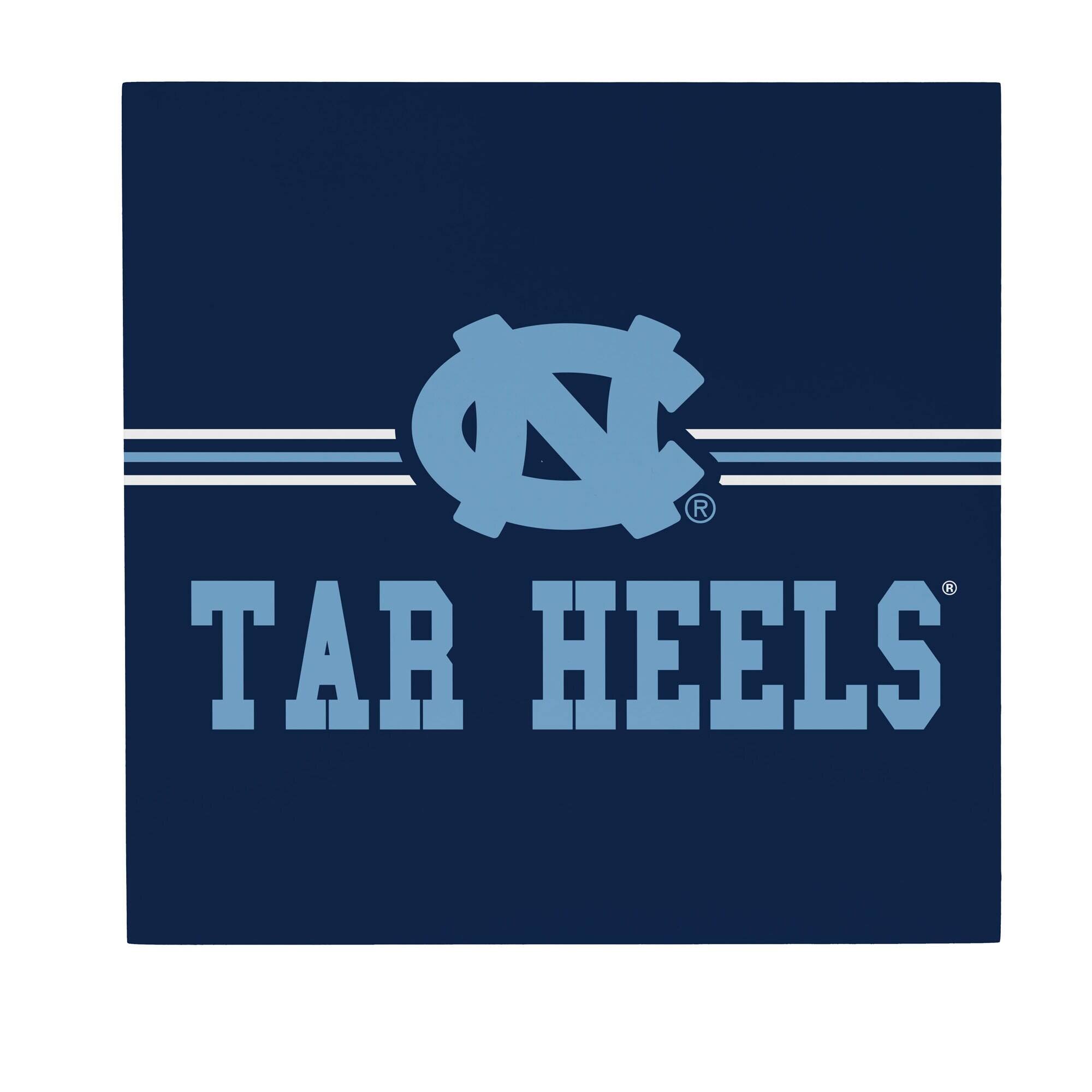 North Carolina Tar Heels 12" x 12" Wood Wall Sign