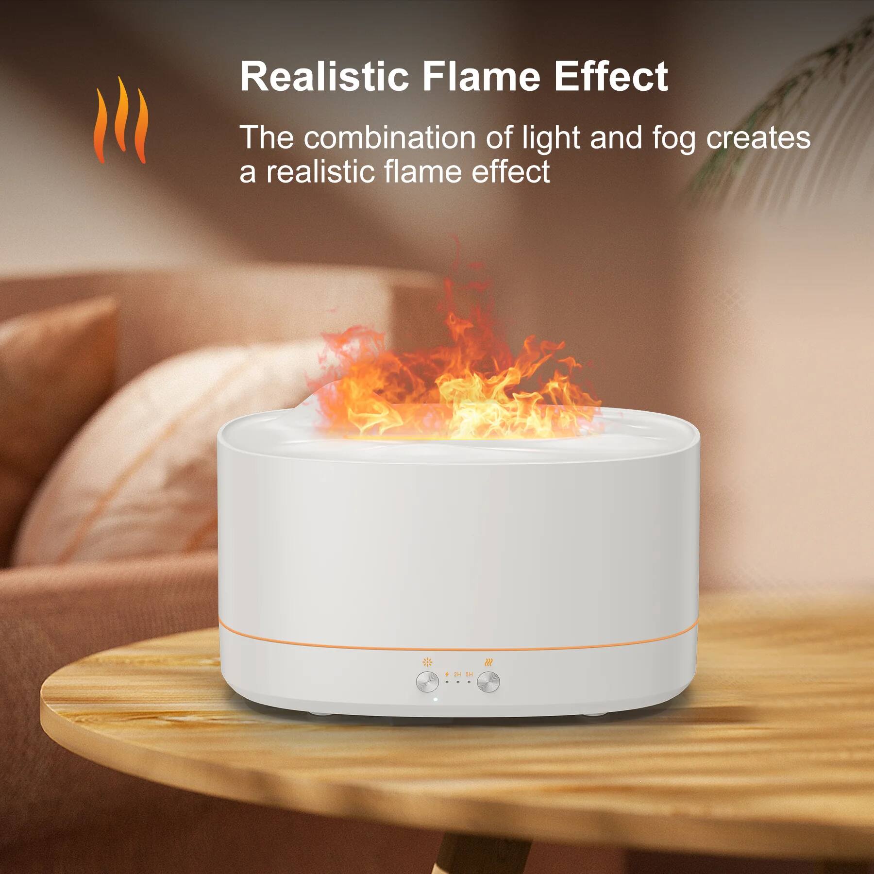 Realistic Flame Effect

The combination of light and fog creates a realistic flame effect