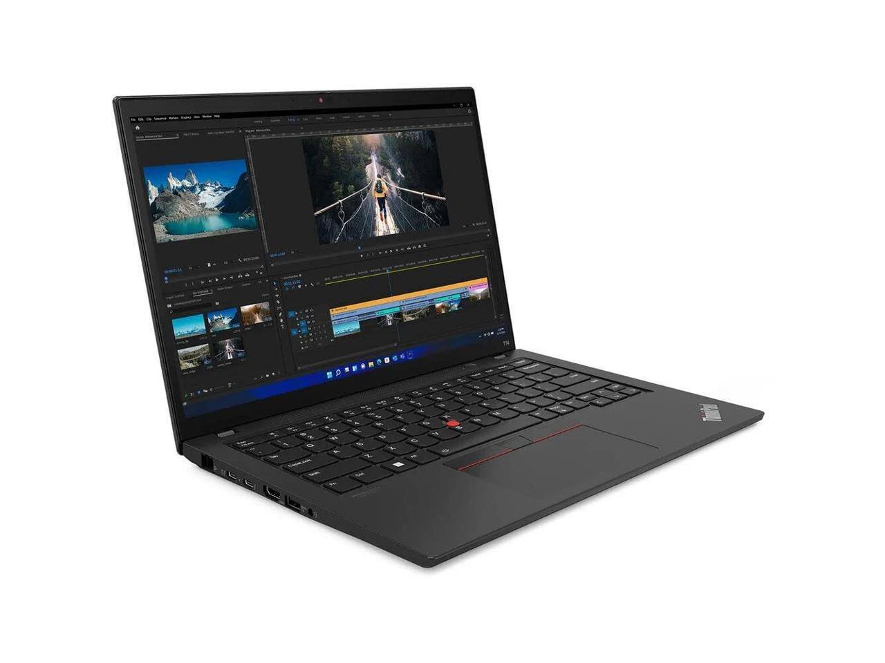 Alt View 1. Lenovo - Lenovo ThinkPad T14 Gen 3, 14" WUXGA, Intel Core i7-1260P, 16GB|512GB, W11P - Black.