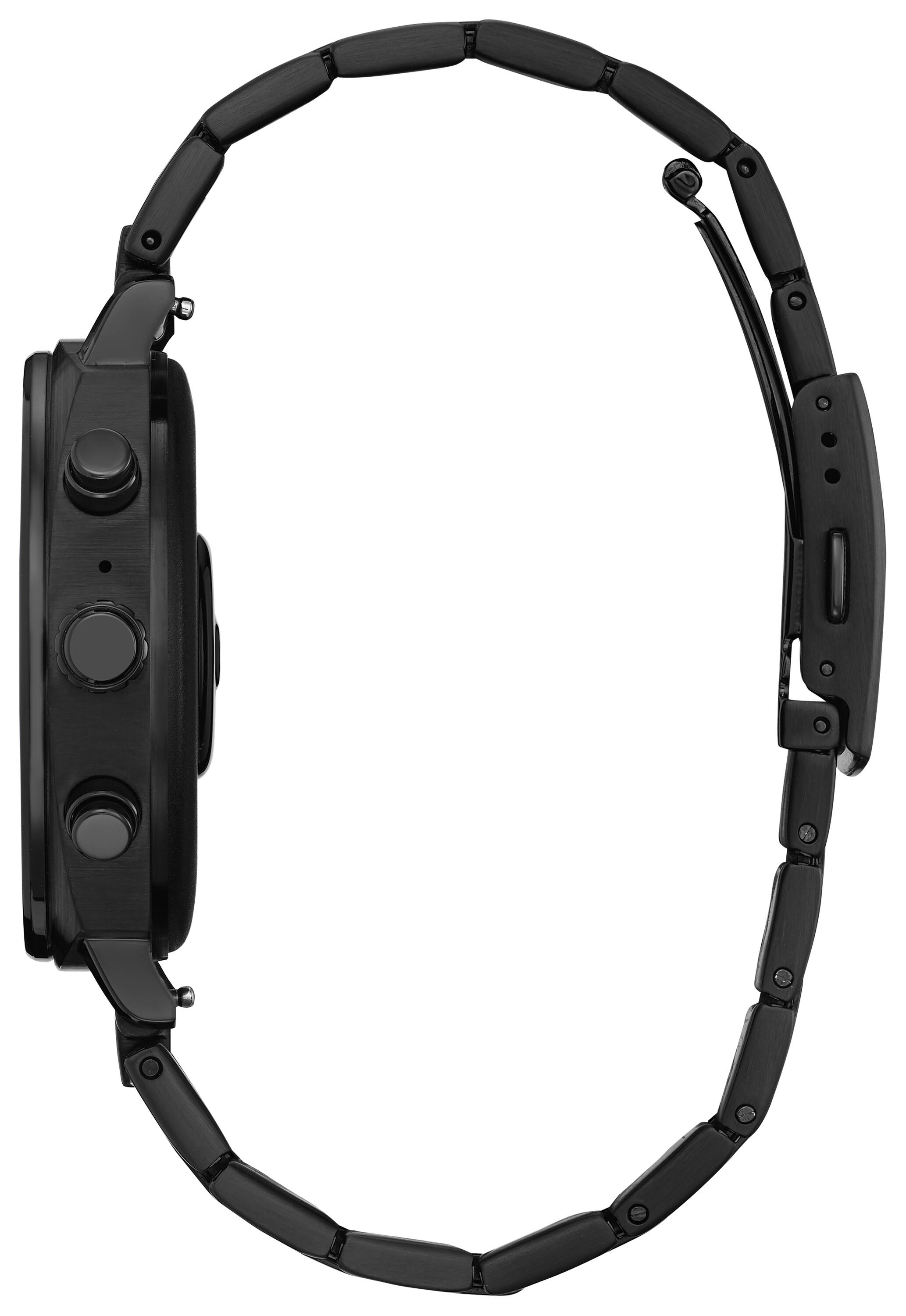 Left Zoom. Citizen - CZ Smart 41mm Unisex Stainless Steel Casual Smartwatch with IP Stainless Steel Bracelet - Black.