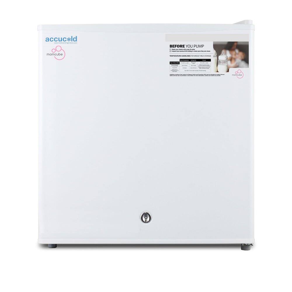 accuc*ld momcube

BEFORE YOU PUMP

TEMPERATURE GUIDELINES FOR BREAST MILK STORAGE

- At room temperature (up to 72°F or 22°C): 4-8 hours
- In the refrigerator (39°F or 4°C): 3-5 days
- In the freezer (0°F or -18°C): 6 months
- In the deep freezer (-4°F or -20°C): 6-12 months

momcube
