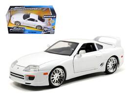Brian's Toyota Supra "Fast & Furious" Movie 1/24 Diecast Model Car by Jada - White