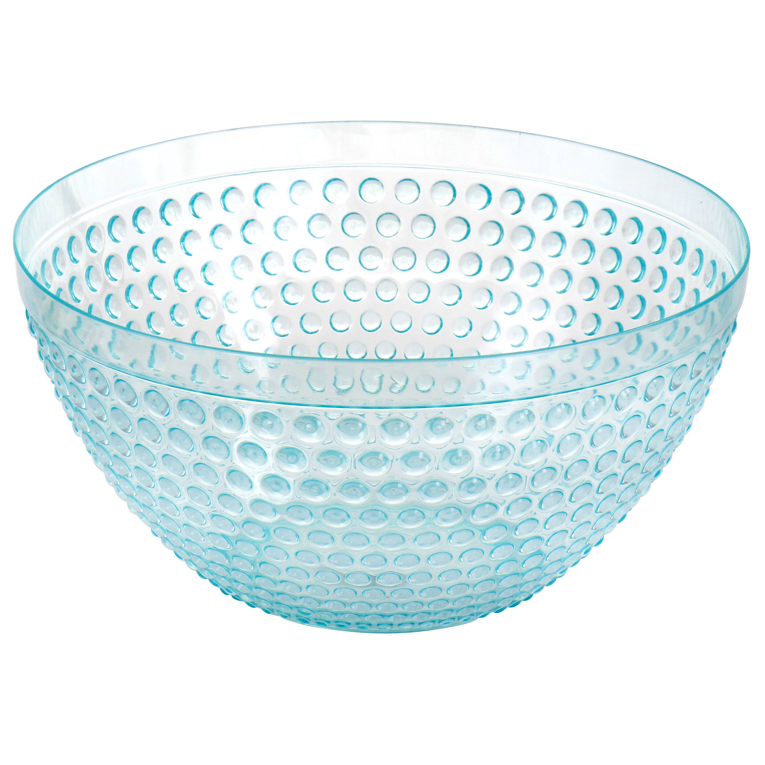 Alt View 1. Gibson - Gibson Home Plastic Bowl Set with Serving Bowl in Light Blue - Blue.