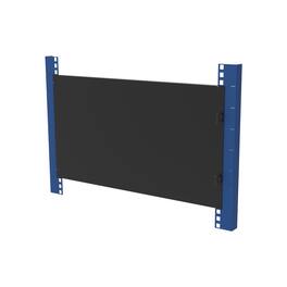 RackSolutions - 6U Tool-Less Blanking Panel, Square Hole Rack Compatible, Controls Airflow and Reduces Noise - Black