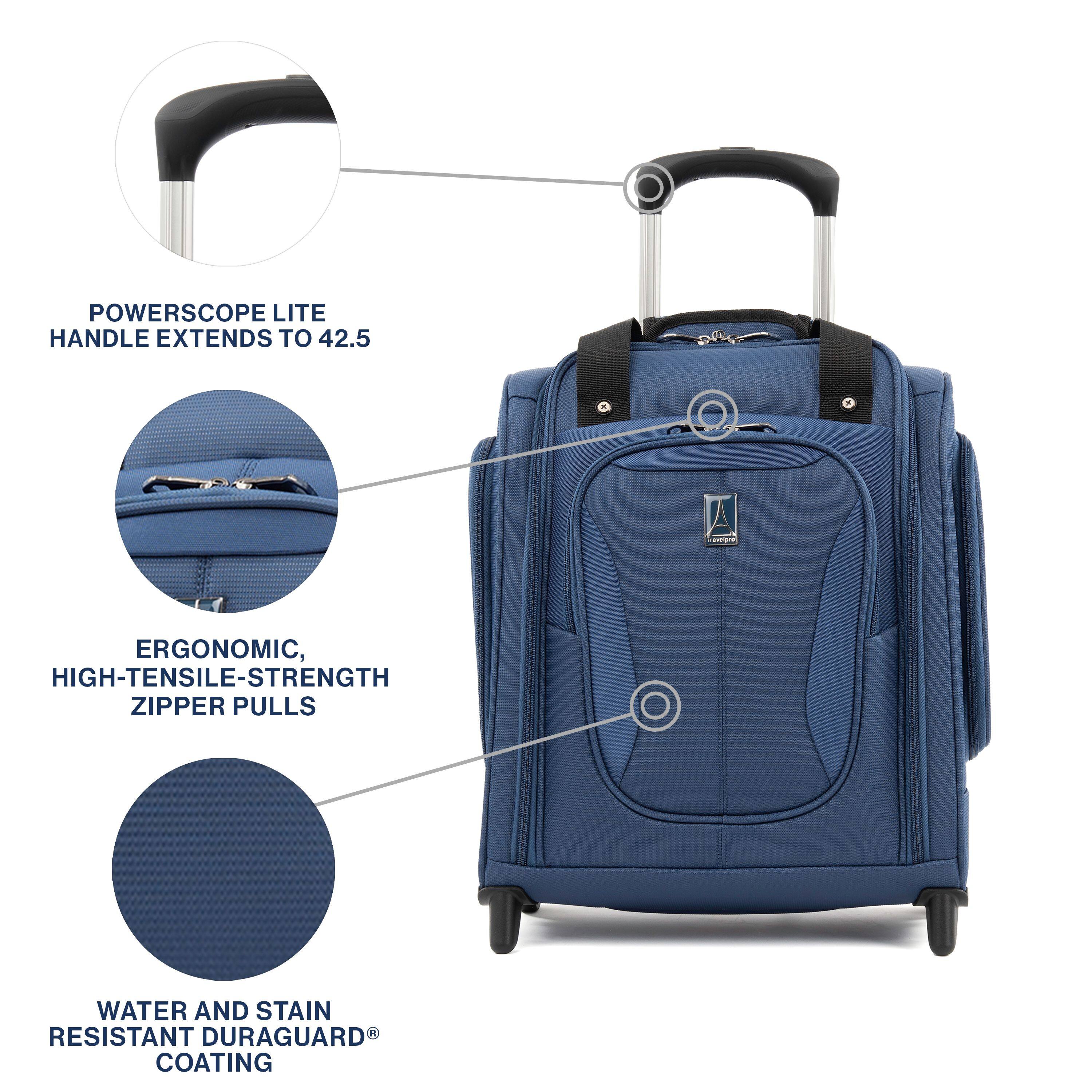 POWERSCOPE LITE HANDLE EXTENDS TO 42.5  
ERGONOMIC, HIGH-TENSILE-STRENGTH ZIPPER PULLS  
WATER AND STAIN RESISTANT DURAGUARD COATING