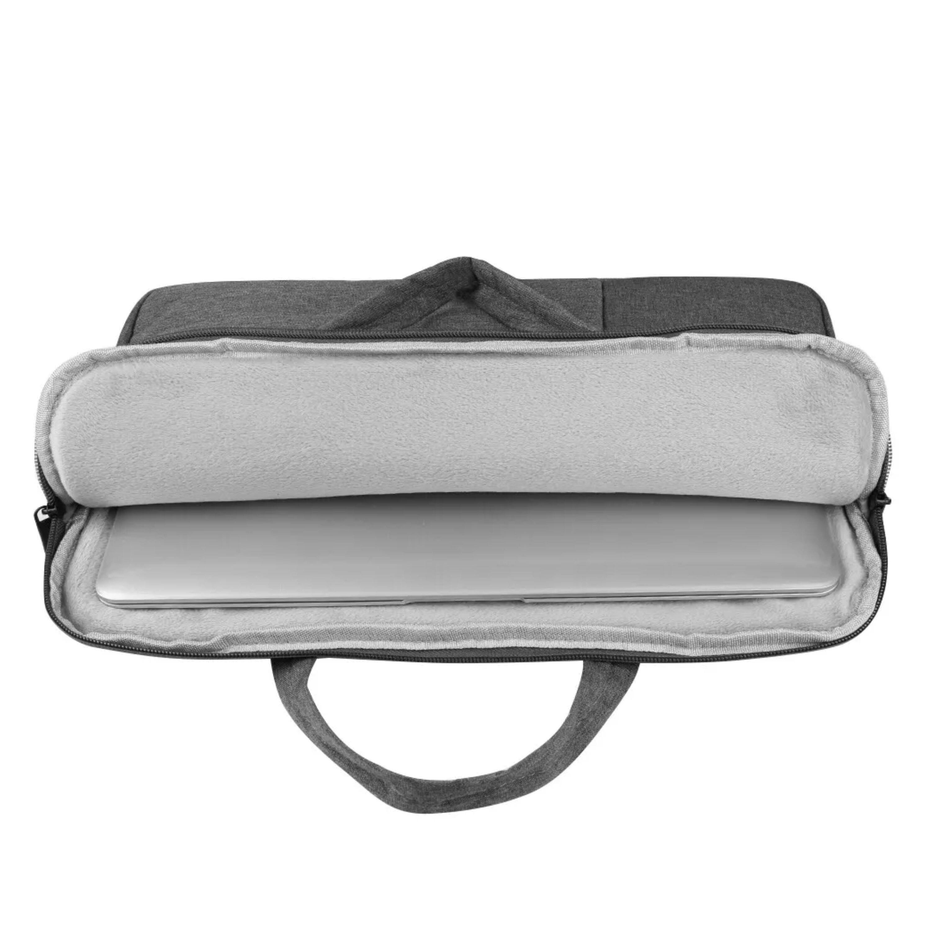 Alt View 1. Kitcheniva - Padded Nylon Sleeve Case Carry Bag For 15" Laptop - Dark Gray.